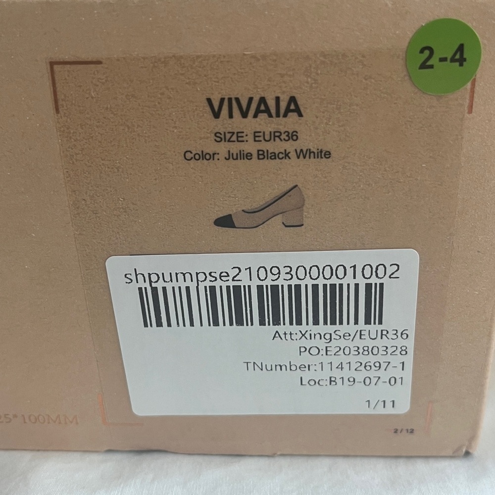 Vivaia Julie Black White Heels - Picture 2 of 10